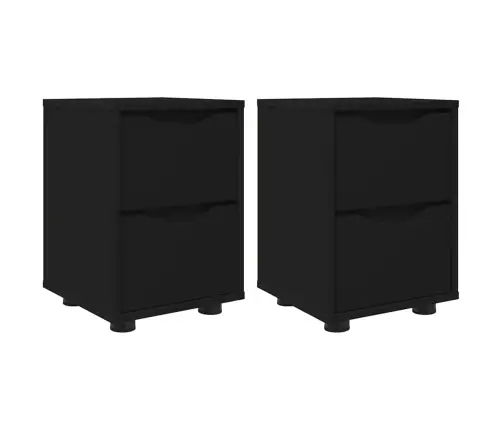 Öökapid Sahtliga 2 Pcs Must 30,5 X 30 X 43 Cm Tehispuit