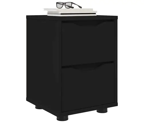 Öökapid Sahtliga 2 Pcs Must 30,5 X 30 X 43 Cm Tehispuit