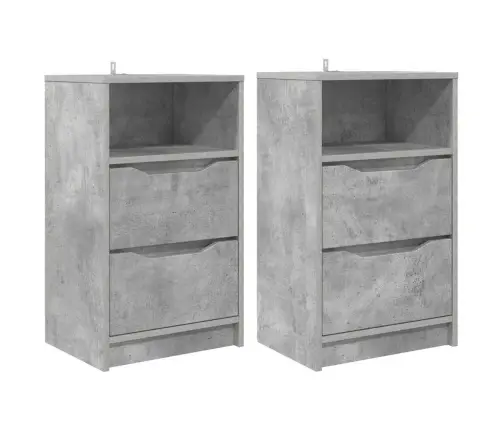 Öökapid Sahtliga 2 Pcs Betoonhall 40 X 30 X 467 Cm Tehispuit