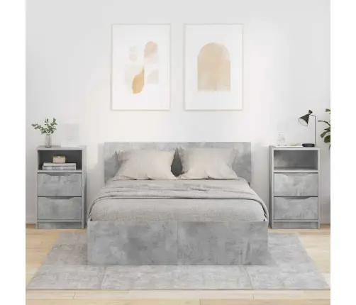 Öökapid Sahtliga 2 Pcs Betoonhall 40 X 30 X 467 Cm Tehispuit