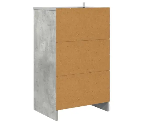 Öökapid Sahtliga 2 Pcs Betoonhall 40 X 30 X 467 Cm Tehispuit