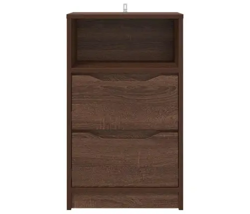 Nakts Skapīši Ar Atvilktni 2 Pcs Brūns Ozols 40 X 30 X 467 Cm Vidaxl