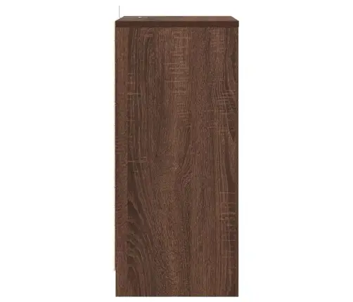 Nakts Skapīši Ar Atvilktni 2 Pcs Brūns Ozols 40 X 30 X 467 Cm Vidaxl