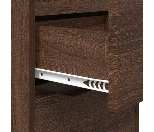 Nakts Skapīši Ar Atvilktni 2 Pcs Brūns Ozols 40 X 30 X 467 Cm Vidaxl