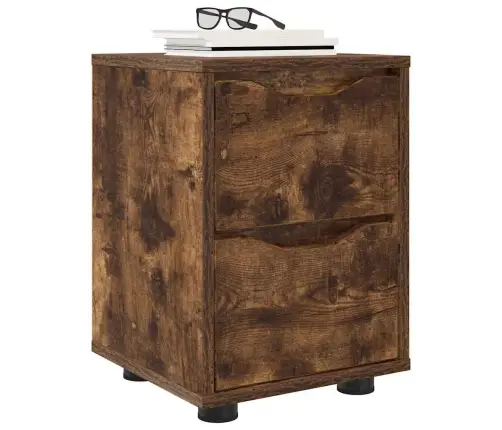 Nakts Skapīši Ar Atvilktni 2 Pcs Dūmaka Ozols 30,5 X 30 X 43 Cm Vidaxl