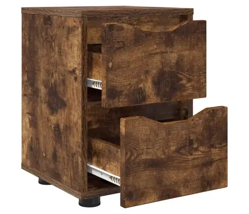 Nakts Skapīši Ar Atvilktni 2 Pcs Dūmaka Ozols 30,5 X 30 X 43 Cm Vidaxl