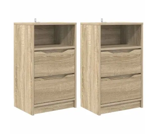 Nakts Skapīši Ar Atvilktni 2 Pcs Sonoma Ozols 40 X 30 X 467 Cm Vidaxl