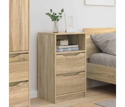 Nakts Skapīši Ar Atvilktni 2 Pcs Sonoma Ozols 40 X 30 X 467 Cm Vidaxl