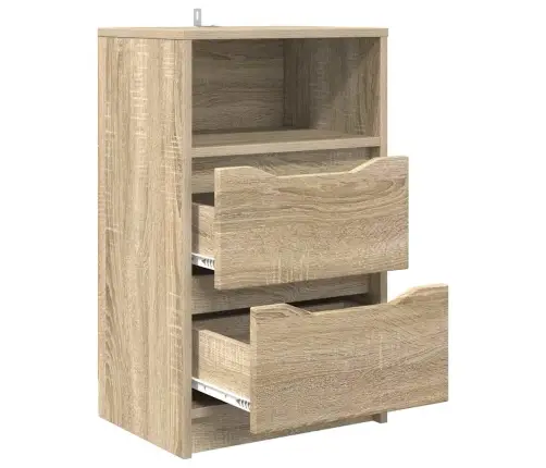 Nakts Skapīši Ar Atvilktni 2 Pcs Sonoma Ozols 40 X 30 X 467 Cm Vidaxl