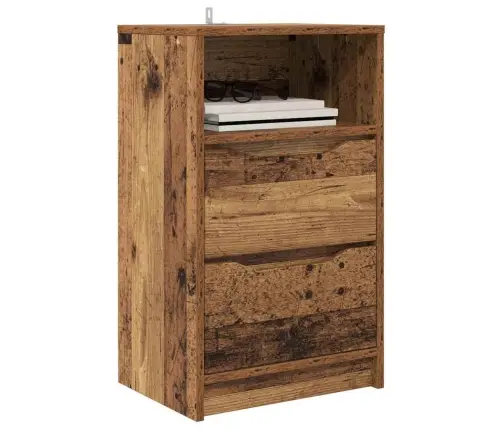 Naktiniai Staliukai 2 Pcs Senovinis Medis 40 X 30 X 467 Cm