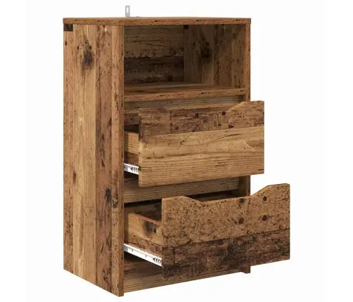 Naktiniai Staliukai 2 Pcs Senovinis Medis 40 X 30 X 467 Cm