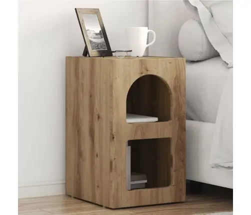 Öökapp 2 Pcs Käsitööpuu 29.5 X 35 X 50 Cm Tehispuit