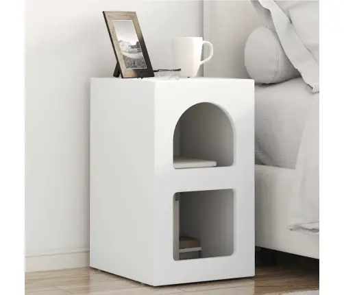 Naktinis Staliukas 2 Pcs Balta 29.5 X 35 X 50 Cm