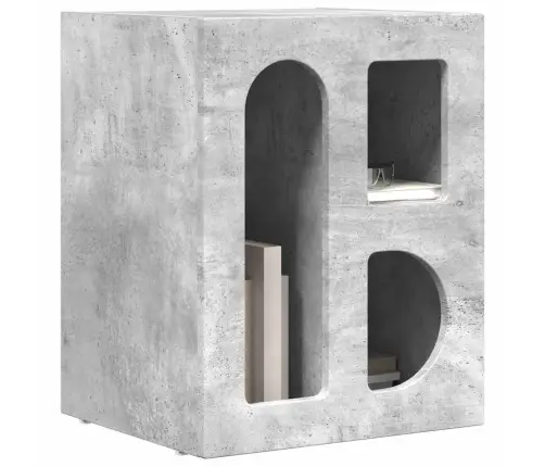 Naktsgaldiņš 2 Pcs Betona Pelēks 40 X 35 X 50 Cm Vidaxl