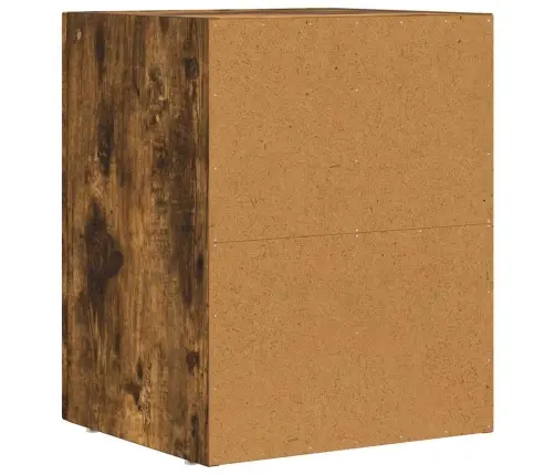 Naktsgaldiņš 2 Pcs Dūmaka Ozols 40 X 35 X 50 Cm Vidaxl