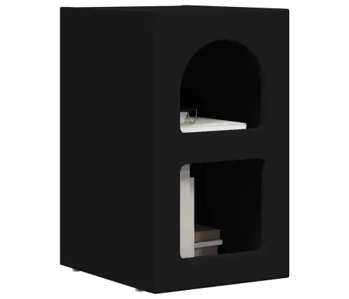 Naktsgaldiņš 2 Pcs Melna 29.5 X 35 X 50 Cm Inženierijas Koks Vidaxl