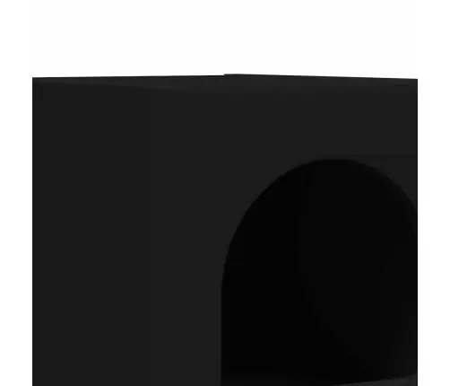 Naktsgaldiņš 2 Pcs Melna 29.5 X 35 X 50 Cm Inženierijas Koks Vidaxl