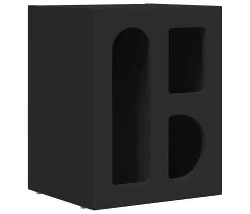 Naktsgaldiņš 2 Pcs Melna 40 X 35 X 50 Cm Inženierijas Koks Vidaxl