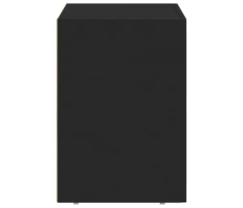 Naktsgaldiņš 2 Pcs Melna 40 X 35 X 50 Cm Inženierijas Koks Vidaxl