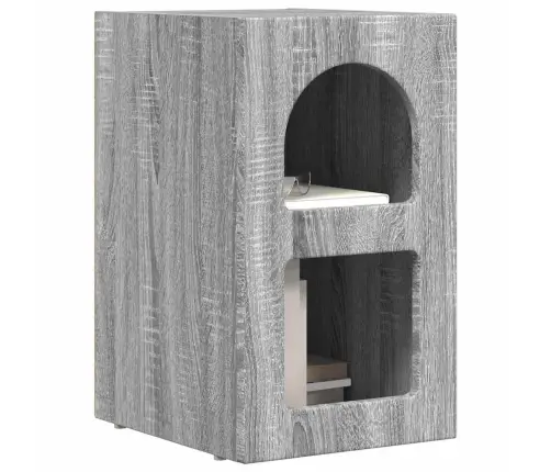 Öökapp 2 Pcs Hall Sonoma 29.5 X 35 X 50 Cm Tehispuit