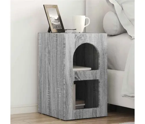 Öökapp 2 Pcs Hall Sonoma 29.5 X 35 X 50 Cm Tehispuit