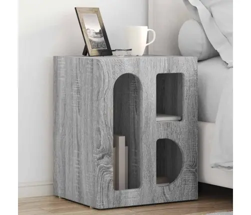 Öökapp 2 Pcs Hall Sonoma 40 X 35 X 50 Cm Tehispuit