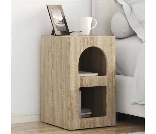 Naktinis Staliukas 2 Pcs Sonoma Ąžuolas 29.5 X 35 X 50 Cm