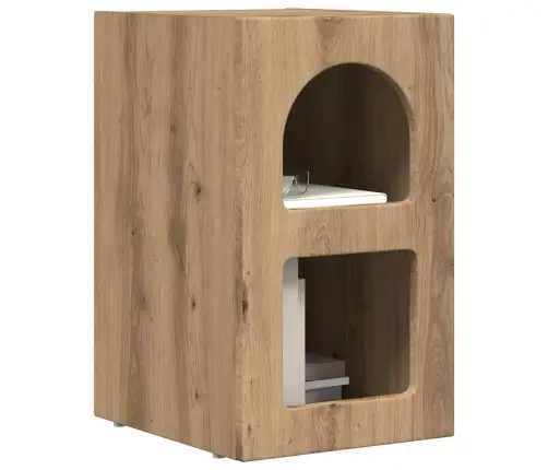 Naktsgaldiņš Artisānā Ozols 29.5 X 35 X 50 Cm Inženierijas Koks Vidaxl