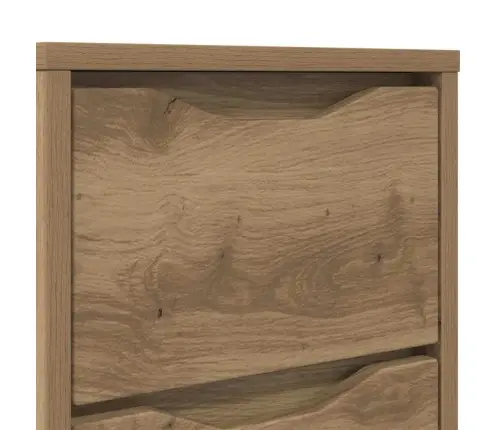 Naktsgaldiņš Artisānā Ozols 30,5 X 30 X 43 Cm Inženierijas Koks Vidaxl