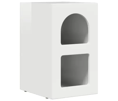 Naktsgaldiņš Augsta Spīduma Baltā Krāsa 29.5 X 35 X 50 Cm Vidaxl