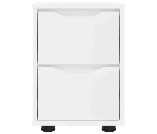 Naktinis Staliukas Balta 30,5 X 30 X 43 Cm Apdirbta Mediena