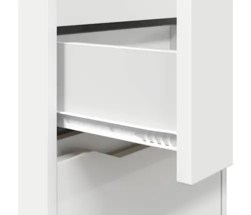 Naktinis Staliukas Balta 40 X 30 X 467 Cm Apdirbta Mediena