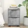 Naktsgaldiņš Betona Pelēks 30,5 X 30 X 43 Cm Inženierijas Koks Vidaxl
