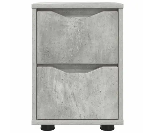 Naktsgaldiņš Betona Pelēks 30,5 X 30 X 43 Cm Inženierijas Koks Vidaxl