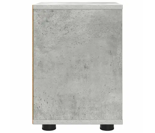 Naktsgaldiņš Betona Pelēks 30,5 X 30 X 43 Cm Inženierijas Koks Vidaxl