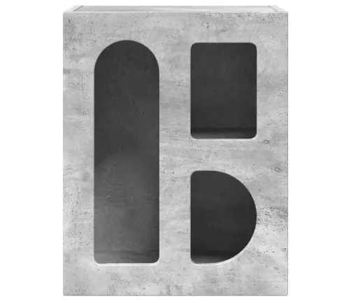 Naktsgaldiņš Betona Pelēks 40 X 35 X 50 Cm Inženierijas Koks Vidaxl