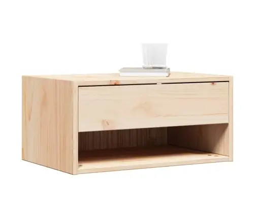 Naktsgaldiņš Brūna 50 X 32,5 X 24 Cm Priedes Masīvkoks Vidaxl