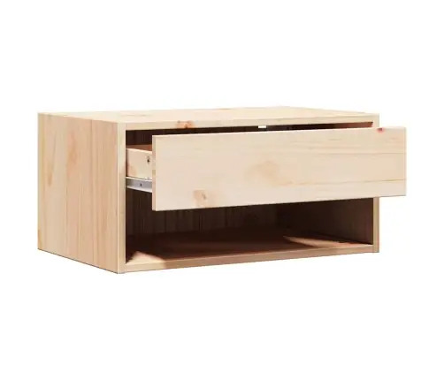 Naktsgaldiņš Brūna 50 X 32,5 X 24 Cm Priedes Masīvkoks Vidaxl