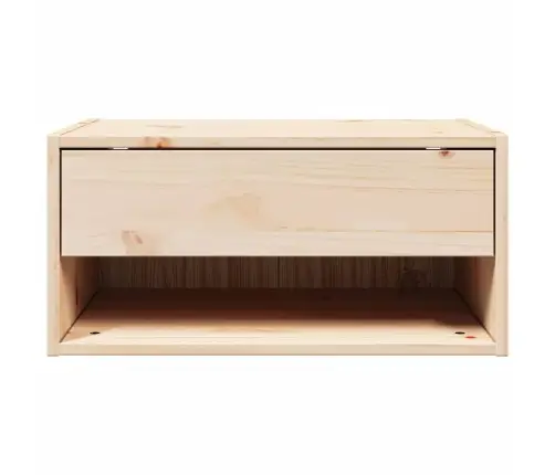 Naktsgaldiņš Brūna 50 X 32,5 X 24 Cm Priedes Masīvkoks Vidaxl