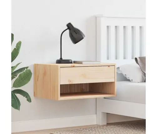 Naktsgaldiņš Brūna 50 X 32,5 X 24 Cm Priedes Masīvkoks Vidaxl