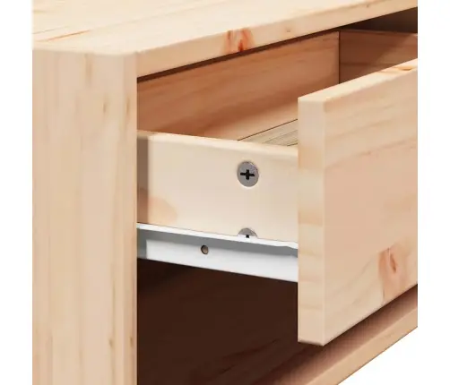 Naktsgaldiņš Brūna 50 X 32,5 X 24 Cm Priedes Masīvkoks Vidaxl