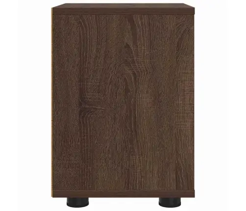 Naktsgaldiņš Brūns Ozols 30,5 X 30 X 43 Cm Inženierijas Koks Vidaxl