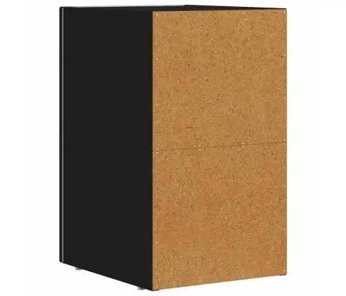 Naktsgaldiņš Melna 29.5 X 35 X 50 Cm Inženierijas Koks Vidaxl