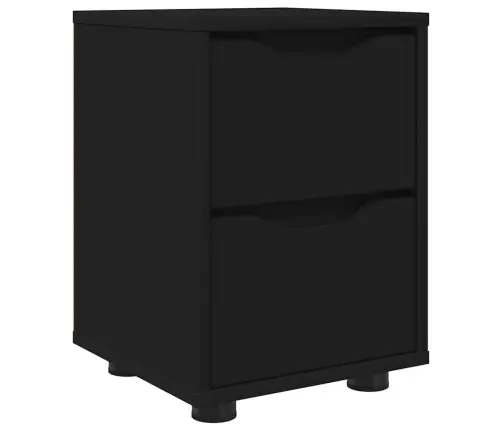 Naktsgaldiņš Melna 30,5 X 30 X 43 Cm Inženierijas Koks Vidaxl