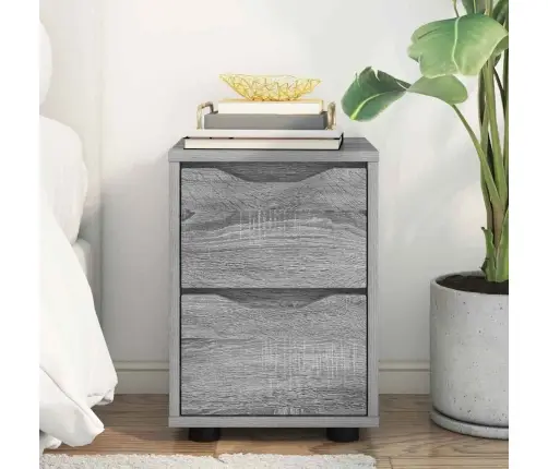 Naktinis Staliukas Su Stalčių Pilkas Sonoma 30,5 X 30 X 43 Cm