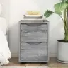 Naktinis Staliukas Su Stalčių Pilkas Sonoma 30,5 X 30 X 43 Cm