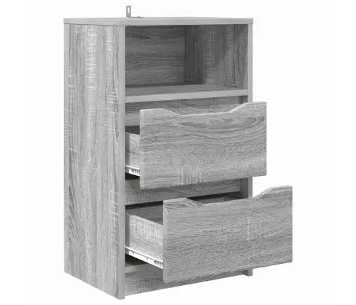 Naktinis Staliukas Su Stalčių Pilkas Sonoma 40 X 30 X 467 Cm