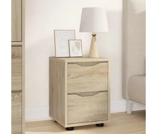 Naktsgaldiņš Sonoma Ozols 30,5 X 30 X 43 Cm Inženierijas Koks Vidaxl