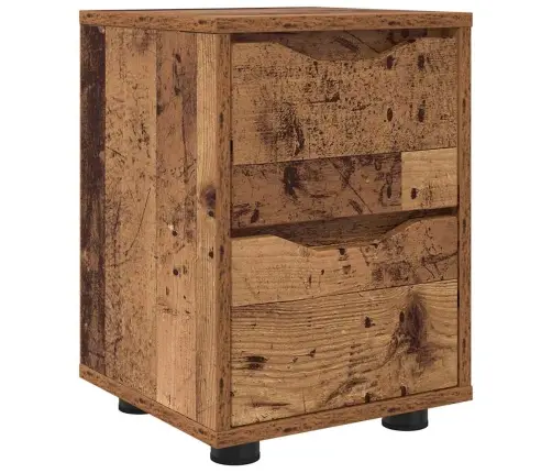 Naktinis Staliukas Su Stalčių Senovinis Medis 30,5 X 30 X 43 Cm