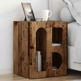 Naktsgaldiņš Vecs Koks 40 X 35 X 50 Cm Inženierijas Koks Vidaxl